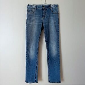 GAP Kids 1969 Boys Regular Slim Blue Denim Jeans Size 14